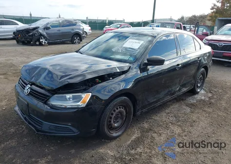 2013 Volkswagen Jetta 2.0L S из США, поврежденный, VIN 3VW2K7AJ0DM235064
